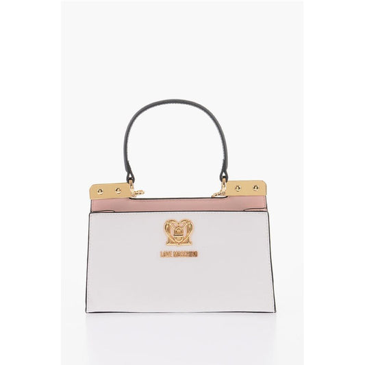 LOVE Faux Leather Handbag with Golden Details