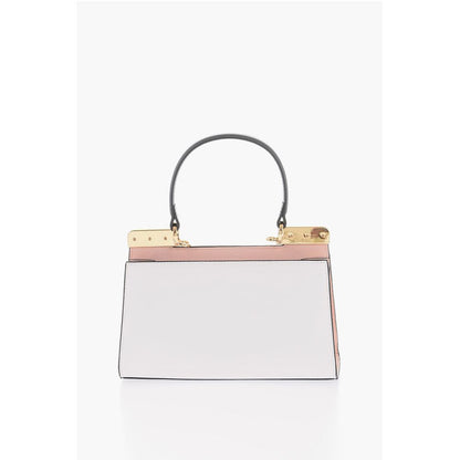 LOVE Faux Leather Handbag with Golden Details