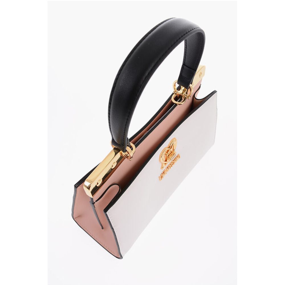LOVE Faux Leather Handbag with Golden Details