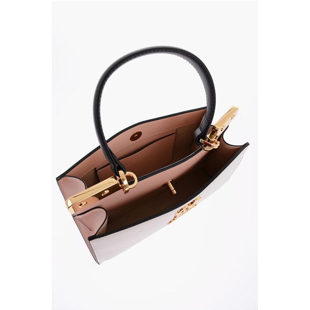 LOVE Faux Leather Handbag with Golden Details