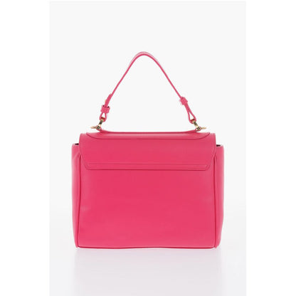 LOVE Faux Leather Shoulder Bag with Metal Golden Logo