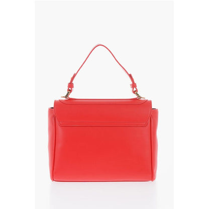 LOVE Faux Leather Shoulder Bag with Metal Golden Logo