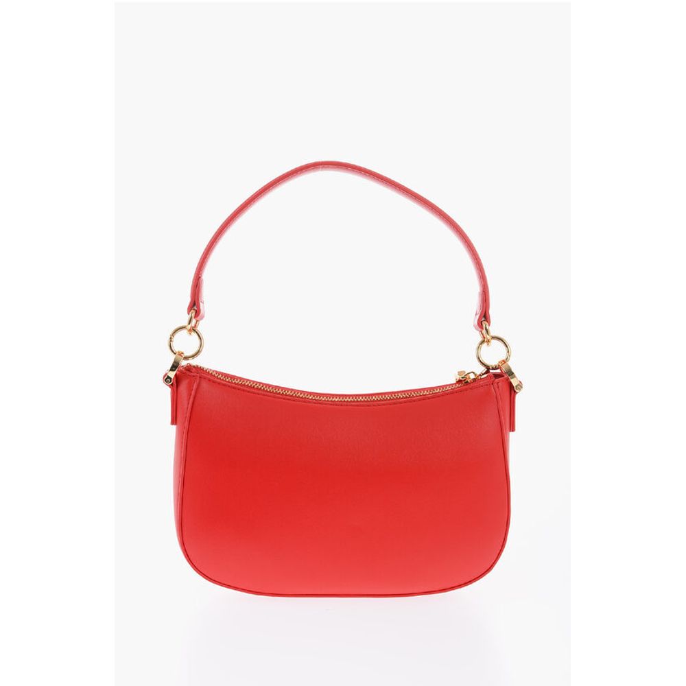 LOVE Faux Leather Bag with Removable Shoulder Strap and Meta