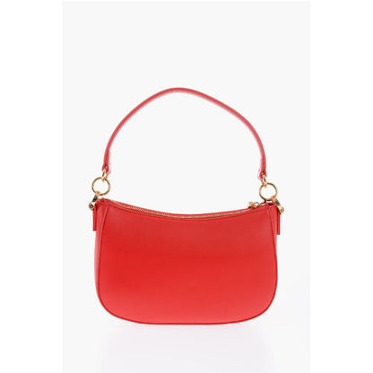 LOVE Faux Leather Bag with Removable Shoulder Strap and Meta