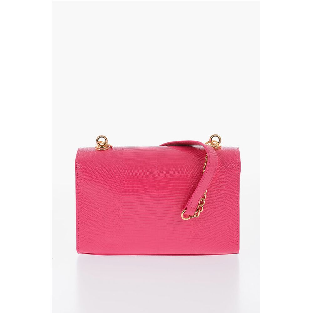 LOVE Faux Leather Shoulder Bag with Metal Magnetic Closure