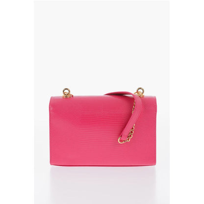 LOVE Faux Leather Shoulder Bag with Metal Magnetic Closure