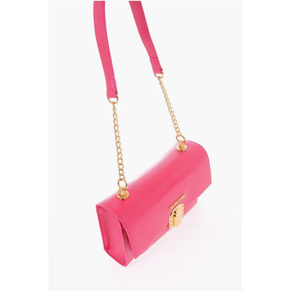 LOVE Faux Leather Shoulder Bag with Metal Magnetic Closure
