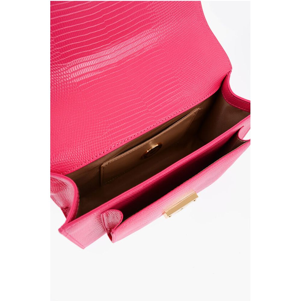 LOVE Faux Leather Shoulder Bag with Metal Magnetic Closure