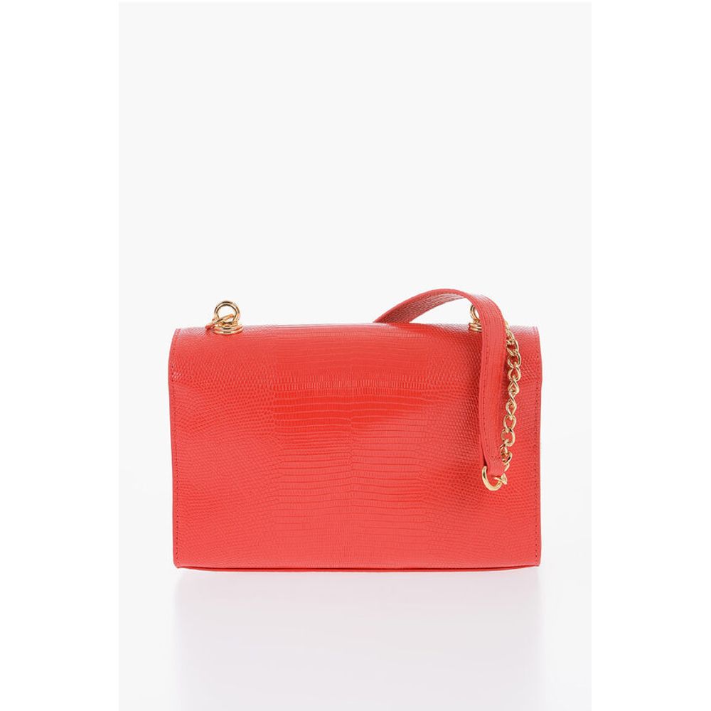 LOVE Faux Leather Shoulder Bag with Metal Magnetic Closure
