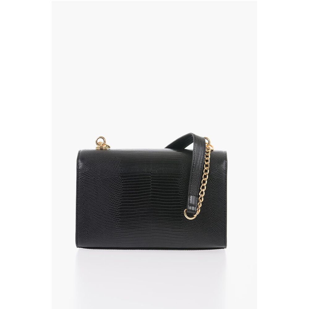 LOVE Faux Leather Shoulder Bag with Metal Magnetic Closure