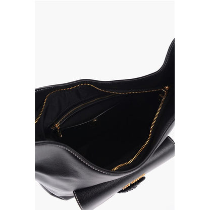 LOVE Faux Leather Shoulder Bag with Braided Handle