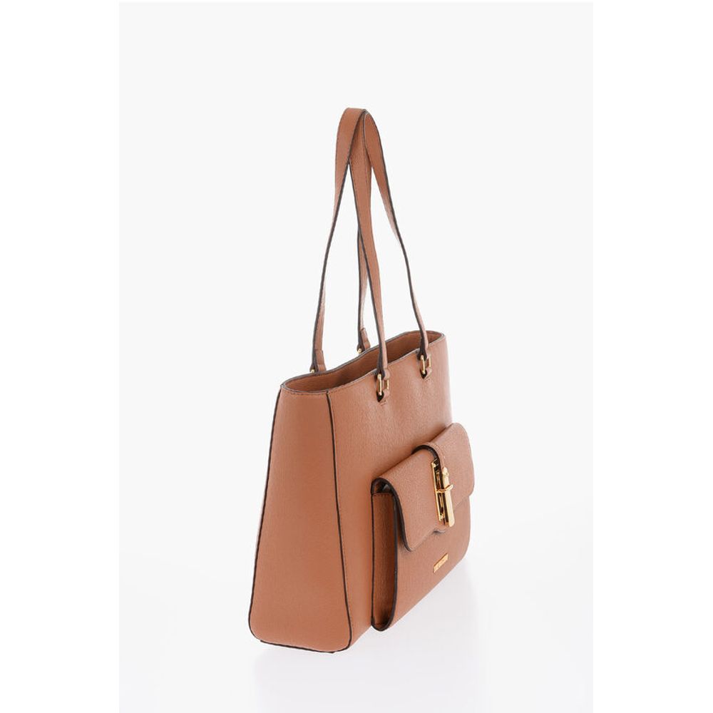 LOVE Faux Leather Tote Bag with Golden Details