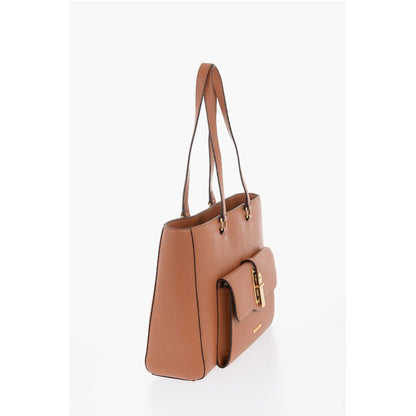 LOVE Faux Leather Tote Bag with Golden Details