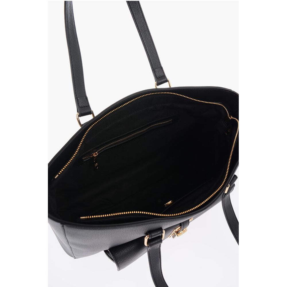 LOVE Faux Leather Tote Bag with Golden Details