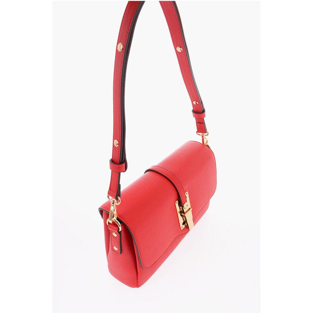 LOVE Faux Leather Shoulder Bag With Maxi Logo on the Back