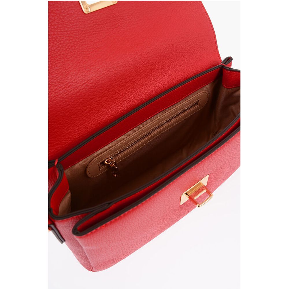 LOVE Faux Leather Shoulder Bag With Maxi Logo on the Back