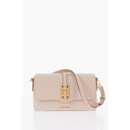 LOVE Faux Leather Shoulder Bag with Golden Details