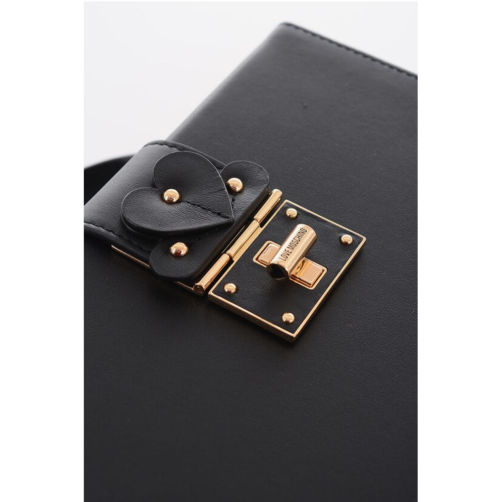 LOVE Leather Briefcase Bag with Turn Lock Closure