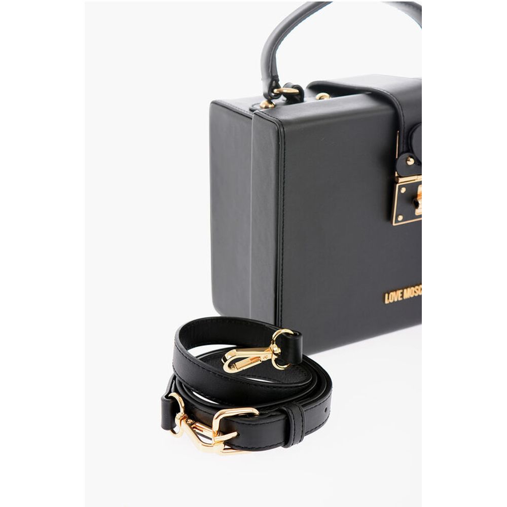 LOVE Leather Briefcase Bag with Turn Lock Closure