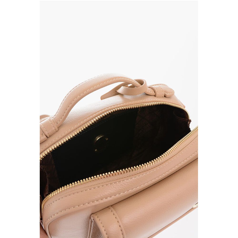 LOVE Faux Leather Crossbody Bag with Golden Logo