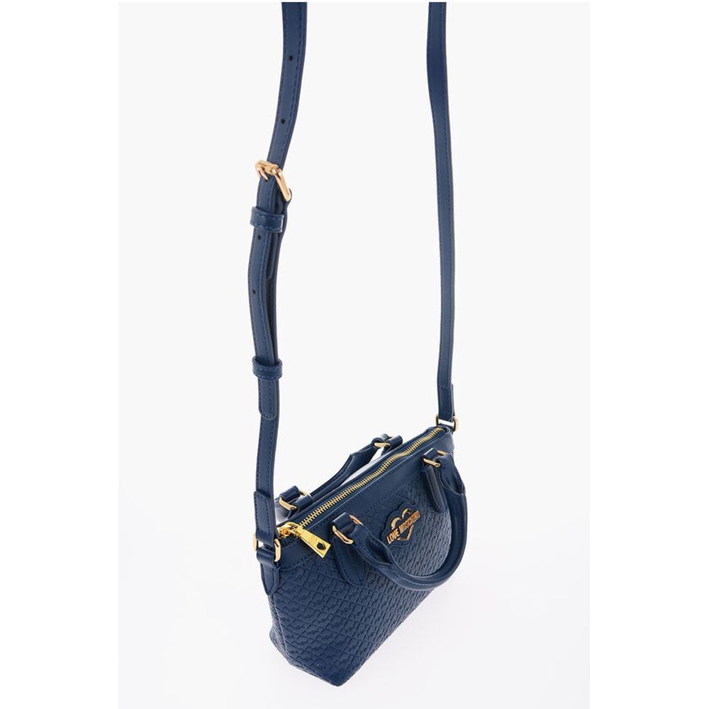 LOVE Faux Leather VALENTINA Crossbody Bag with all-Over Hear