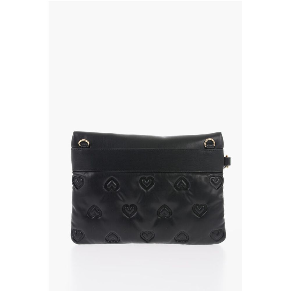 LOVE Hearts Embossed Faux Leather Handbag