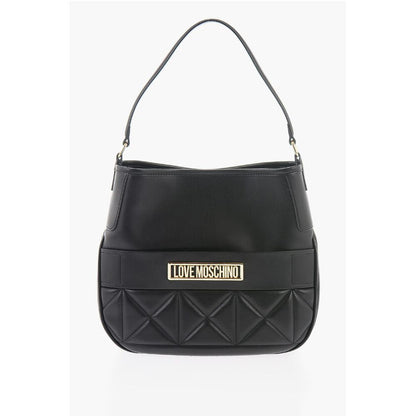 LOVE Faux Leather Bag with Removable Shoulder Strap