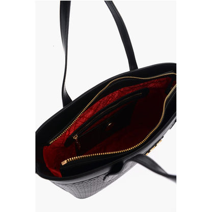 LOVE Faux Leather VALENTINA Tote Bag with All-Over Hearts