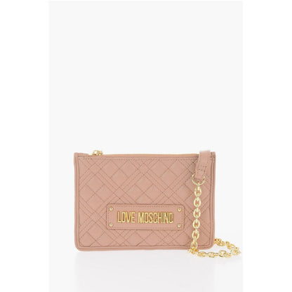 LOVE Quilted Faux Leather Clutch with Removable Chain Should