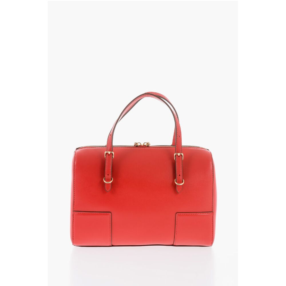 LOVE Faux Leather Handbag with Metal Golden Logo