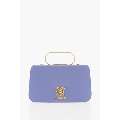 LOVE Solid Color Handbag with Removable Faux Fur Handle