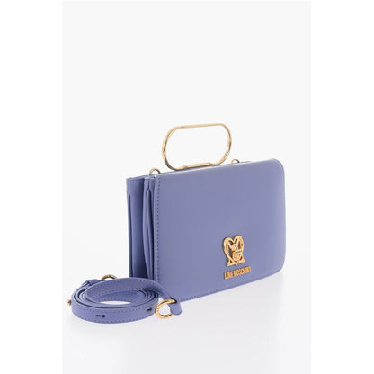 LOVE Solid Color Handbag with Removable Faux Fur Handle