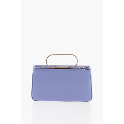 LOVE Solid Color Handbag with Removable Faux Fur Handle