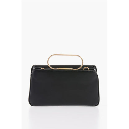 LOVE Solid Color Handbag with Removable Faux Fur Handle