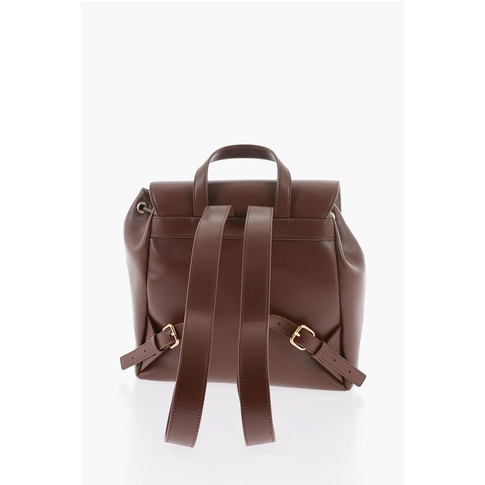 LOVE Faux Leather Backpack with Golden Logo