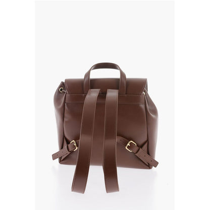 LOVE Faux Leather Backpack with Golden Logo