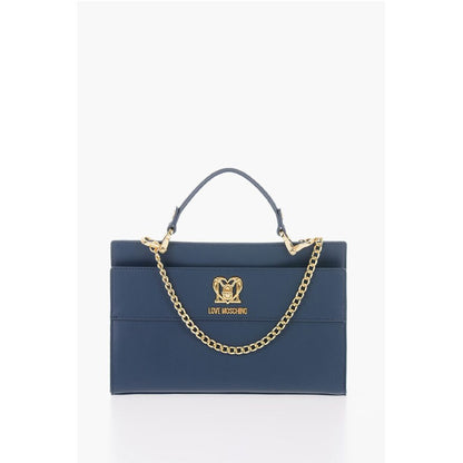 LOVE Solid Color bag with Removable Faux Fur Handle