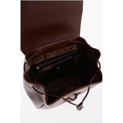 LOVE Faux Leather Backpack with Golden Logo