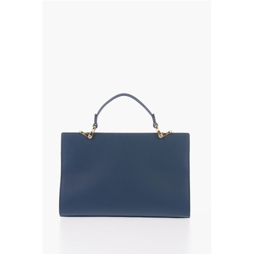 LOVE Solid Color bag with Removable Faux Fur Handle