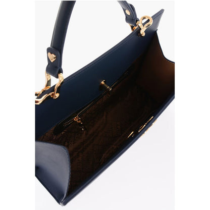 LOVE Solid Color bag with Removable Faux Fur Handle