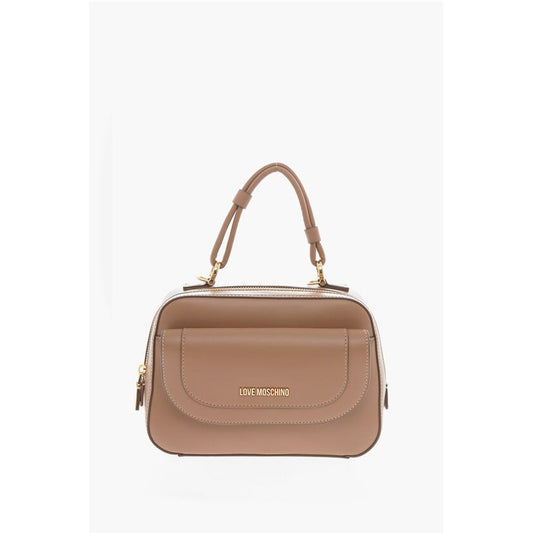 LOVE Faux Leather bag with braided Handle