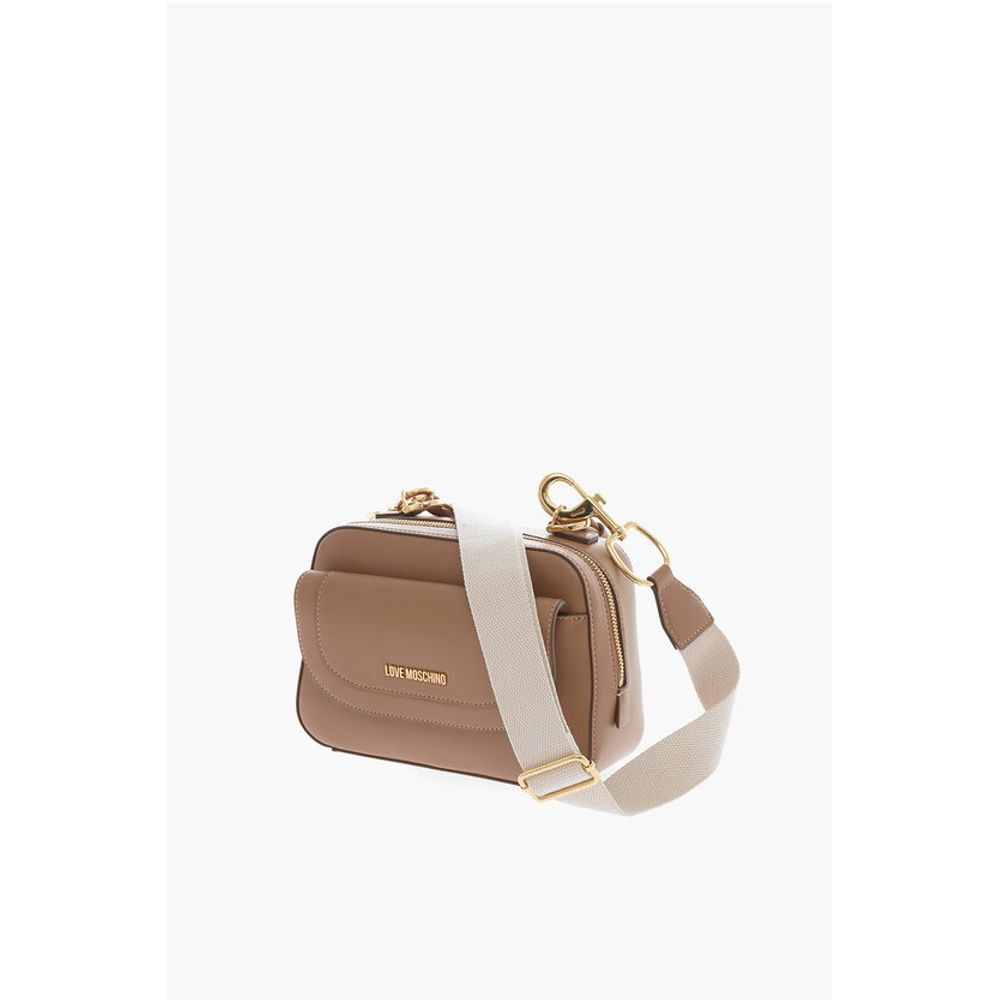 LOVE Faux Leather bag with braided Handle