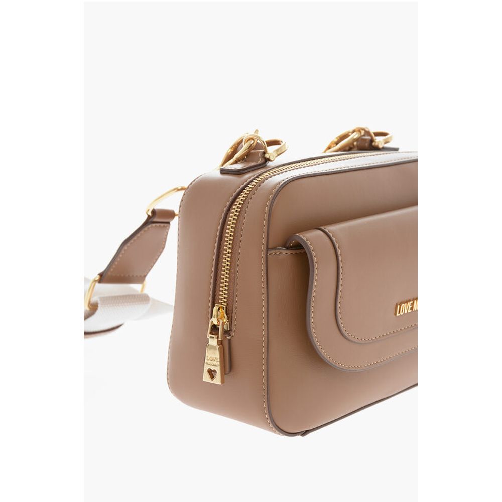 LOVE Faux Leather bag with braided Handle