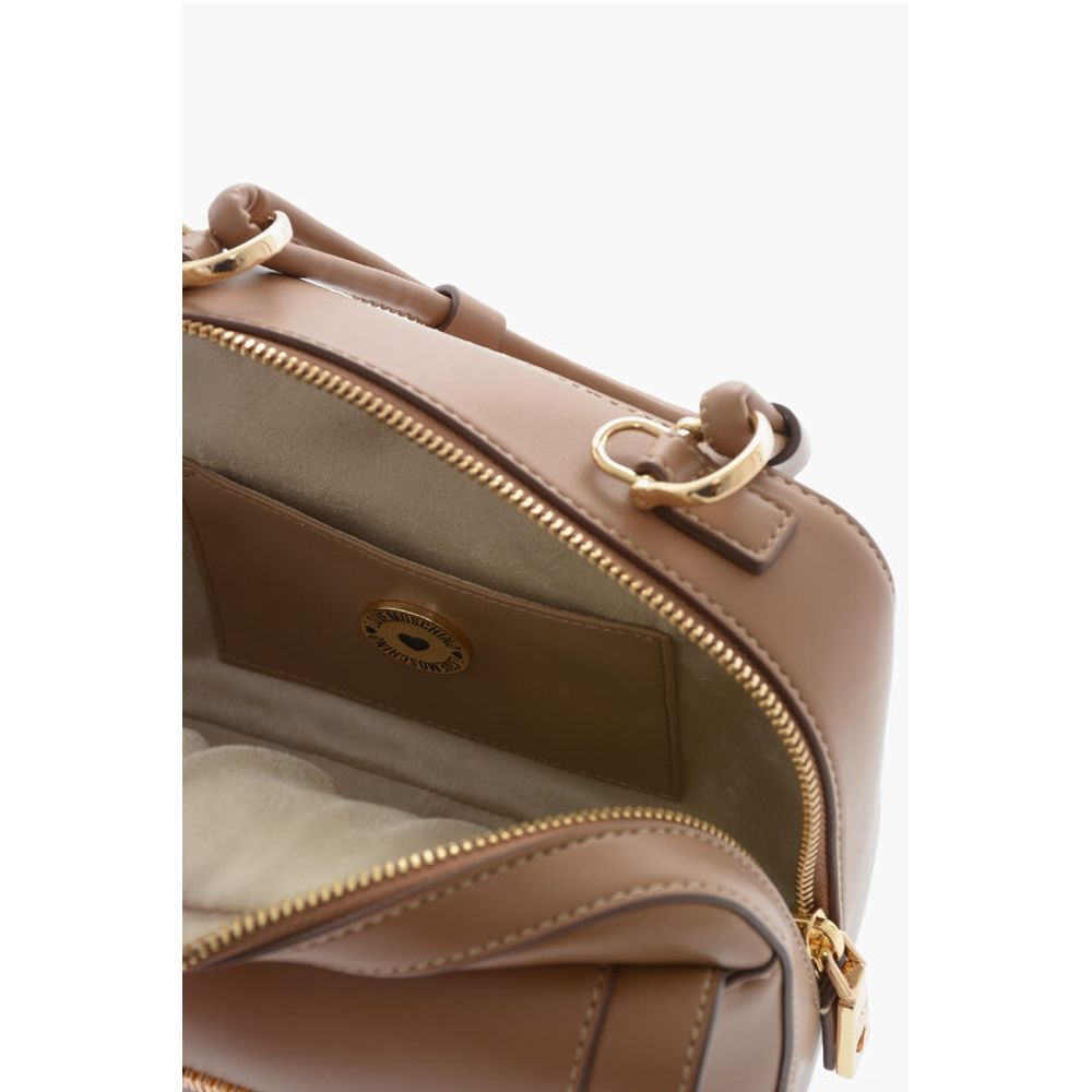 LOVE Faux Leather bag with braided Handle