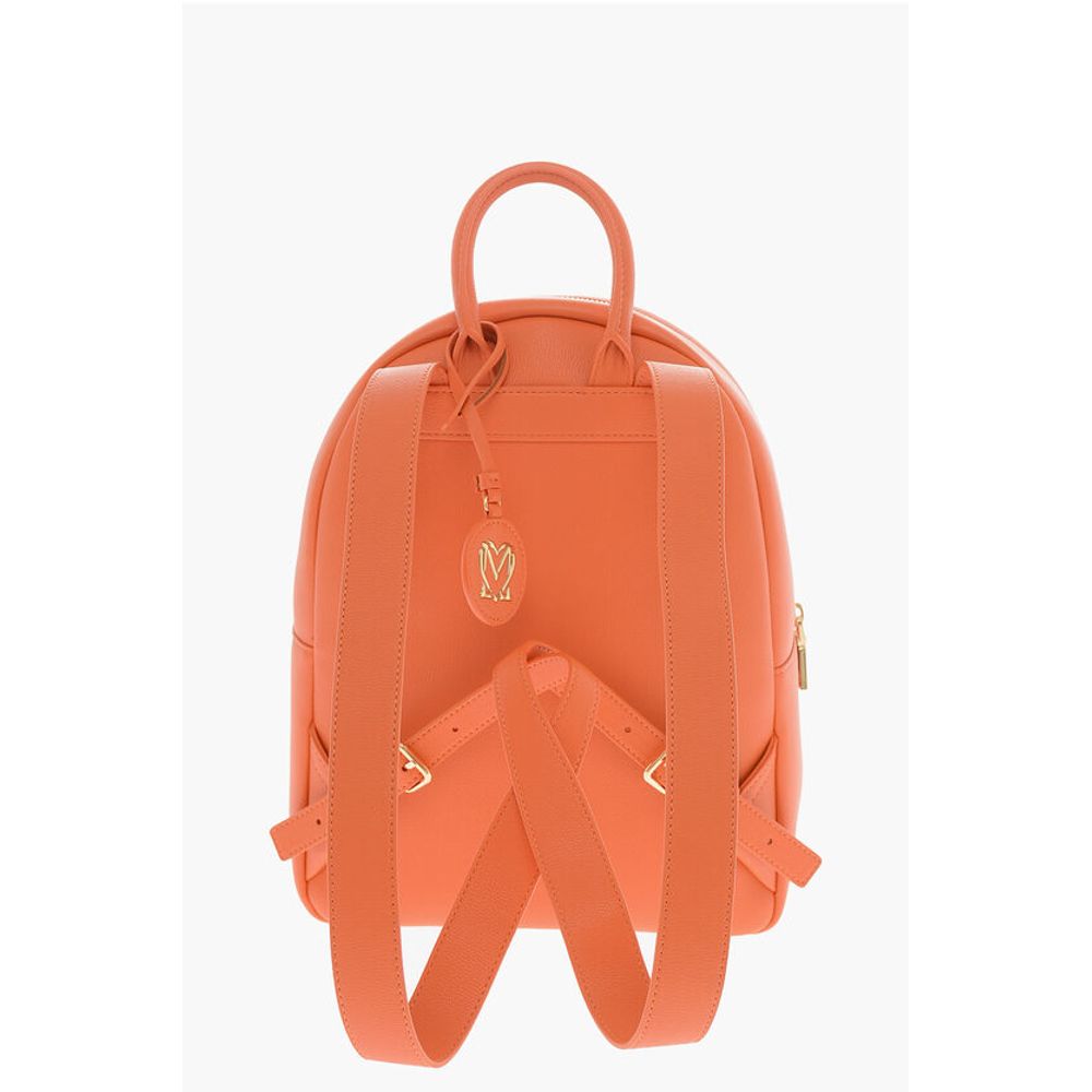 LOVE Textured Faux Leather Backpack with Golden Logo