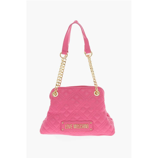 LOVE Quilted Mini Handle Bag with Golden Logo