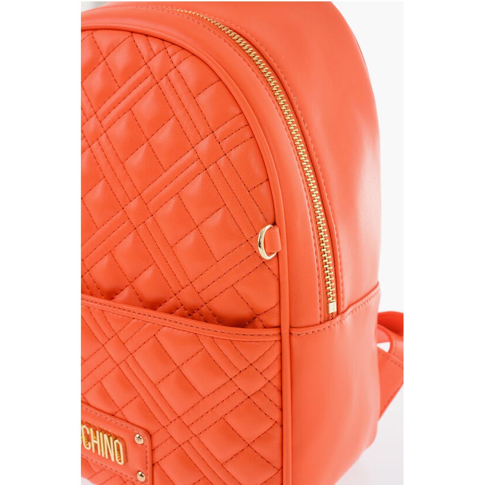 LOVE Quilted Faux Leather Backpack with Matched Pouch