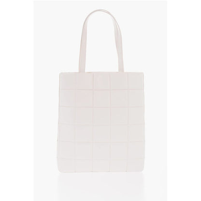 LOVE Quilted Faux Leather Tote Bag with Turn Lock Closure