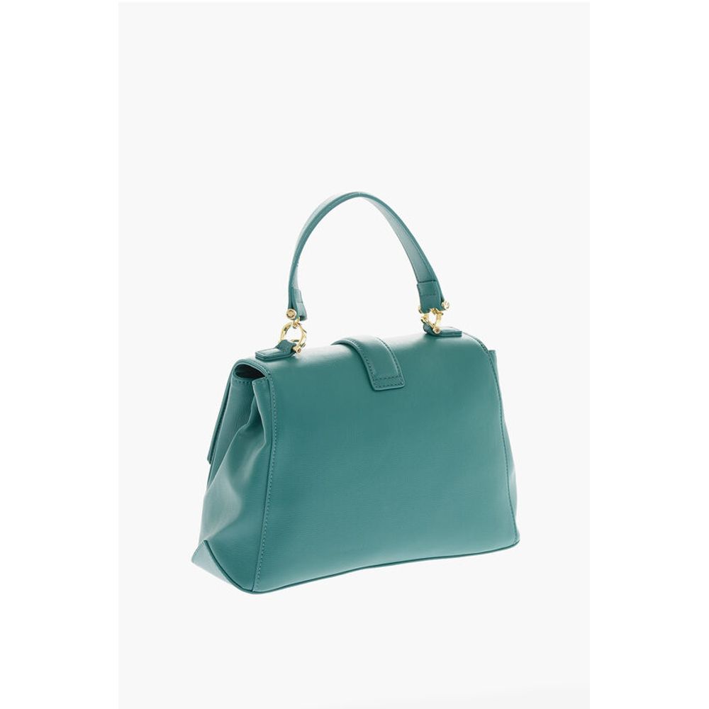 LOVE Faux Leather Handbag with Heart Shaped Charm