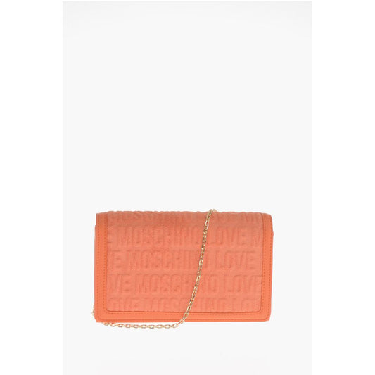 LOVE Terry-Cotton Shoulder Bag with Embossed Logo